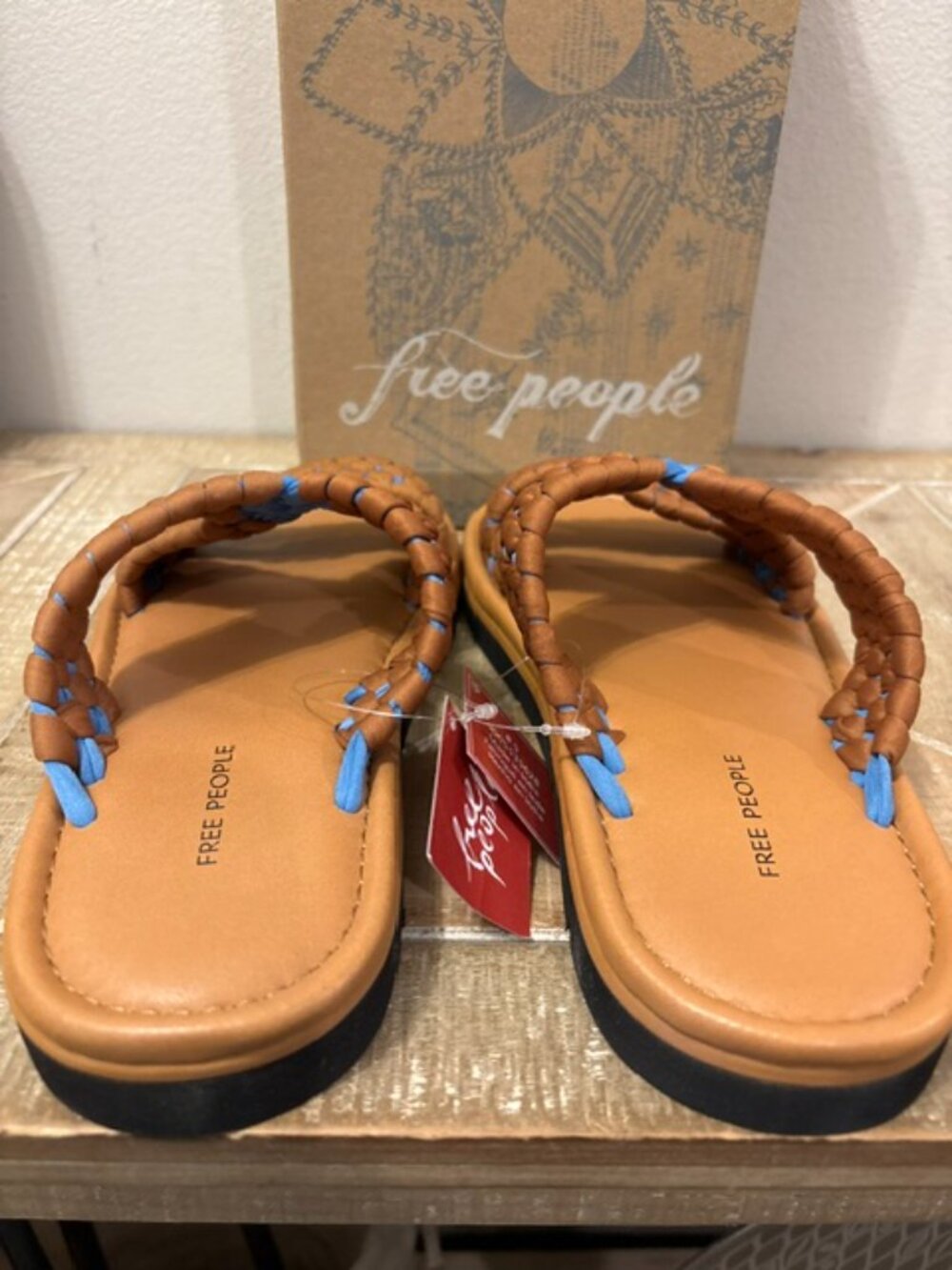 NEW Free People Wateredge Woven Sandals Swim Team Luggage Sizes 8.5 - Picture 2 of 5